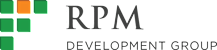 A logo with the letters RPM in the center and the words "Development Group" below it.